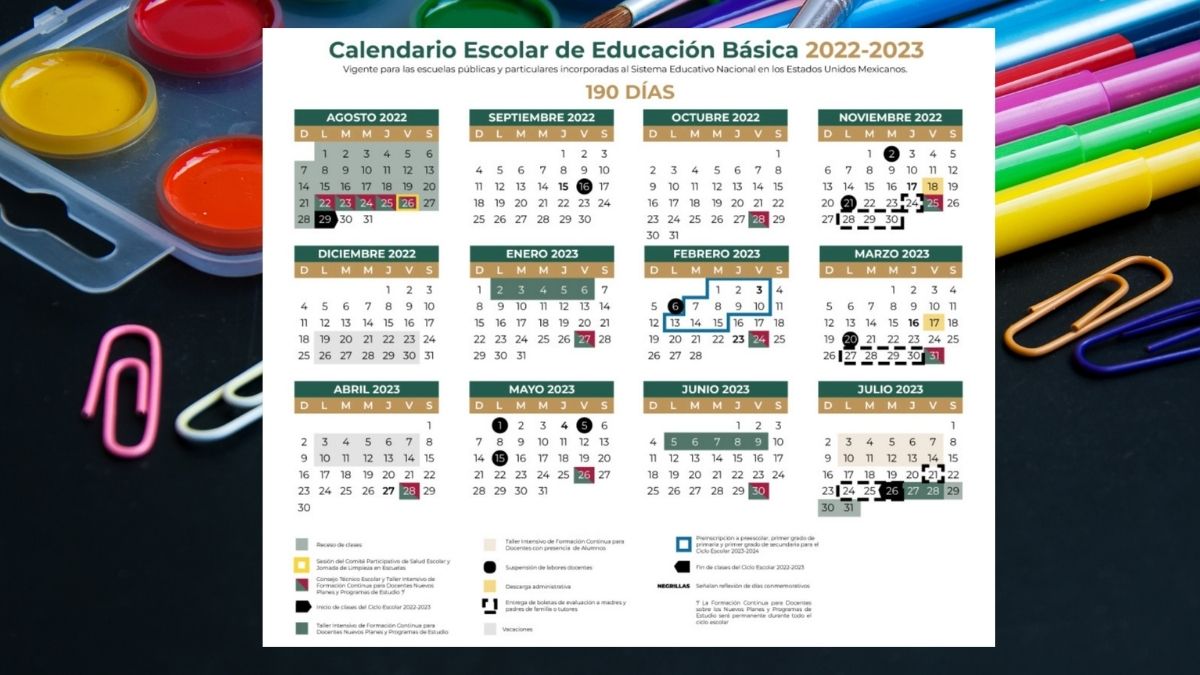 Calendario Escolar 2023 A 2024 Sep Pdf Mexico